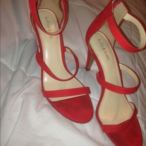 Red Courtnee Sandal Heels